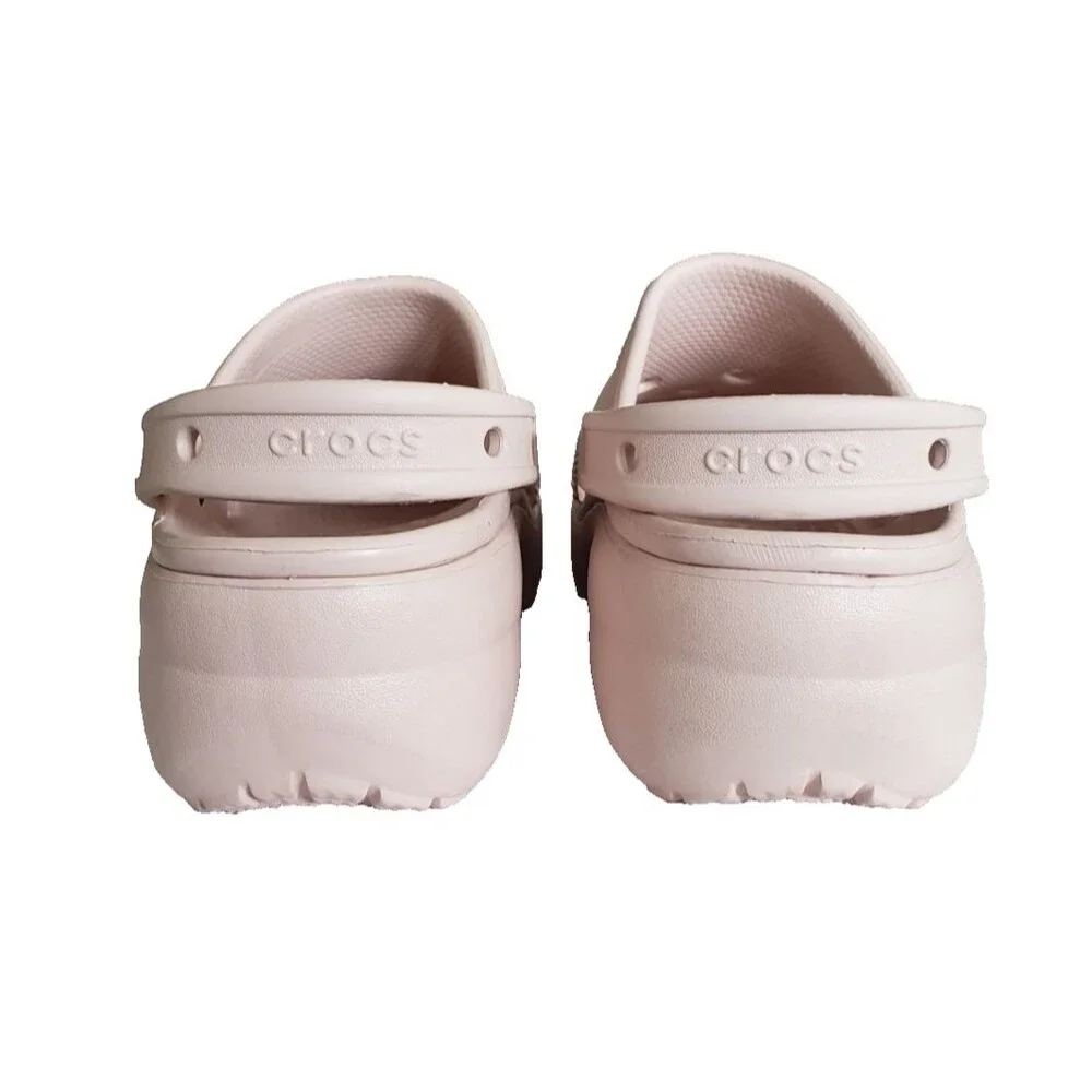 Crocs Classic Platform Clog Pink Lifted Clogs Women's Size 8 Comfort Shoes NEW - Picture 6 of 10